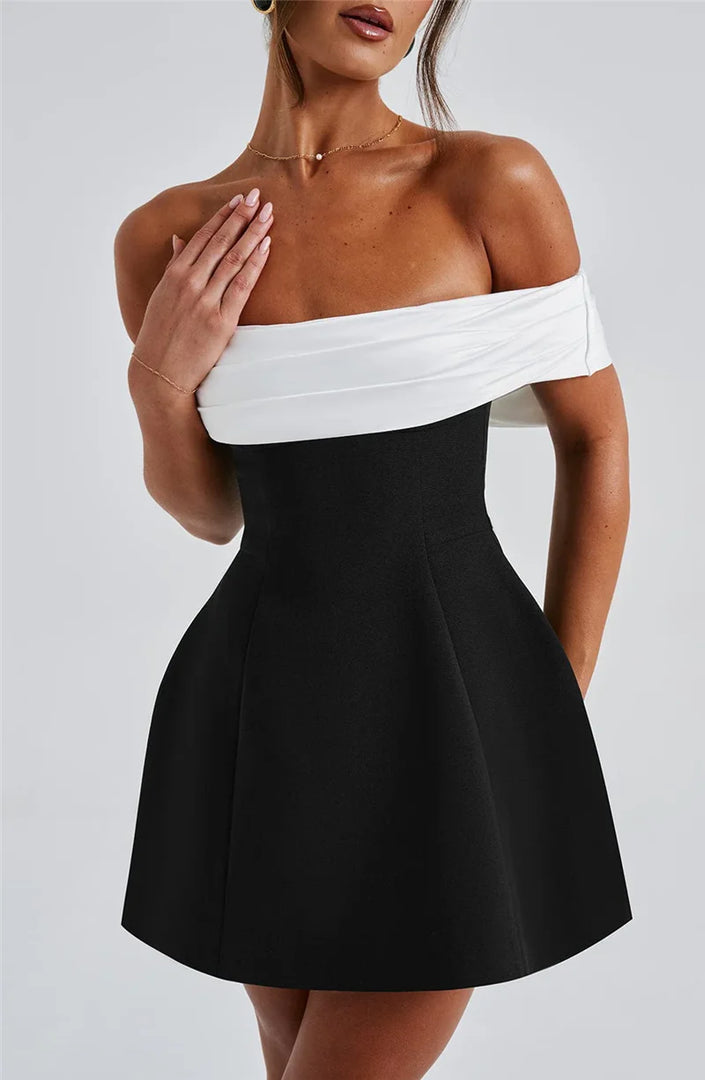 Femmora Bow Backless Mini Dress