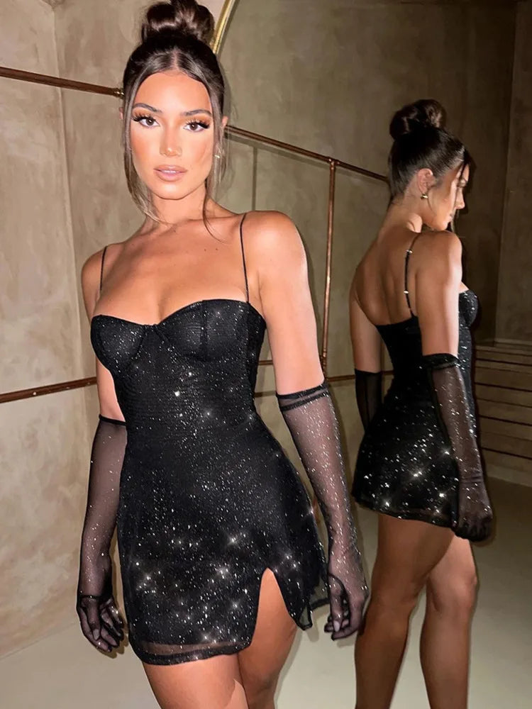 Femmora Glitter Mini Dress