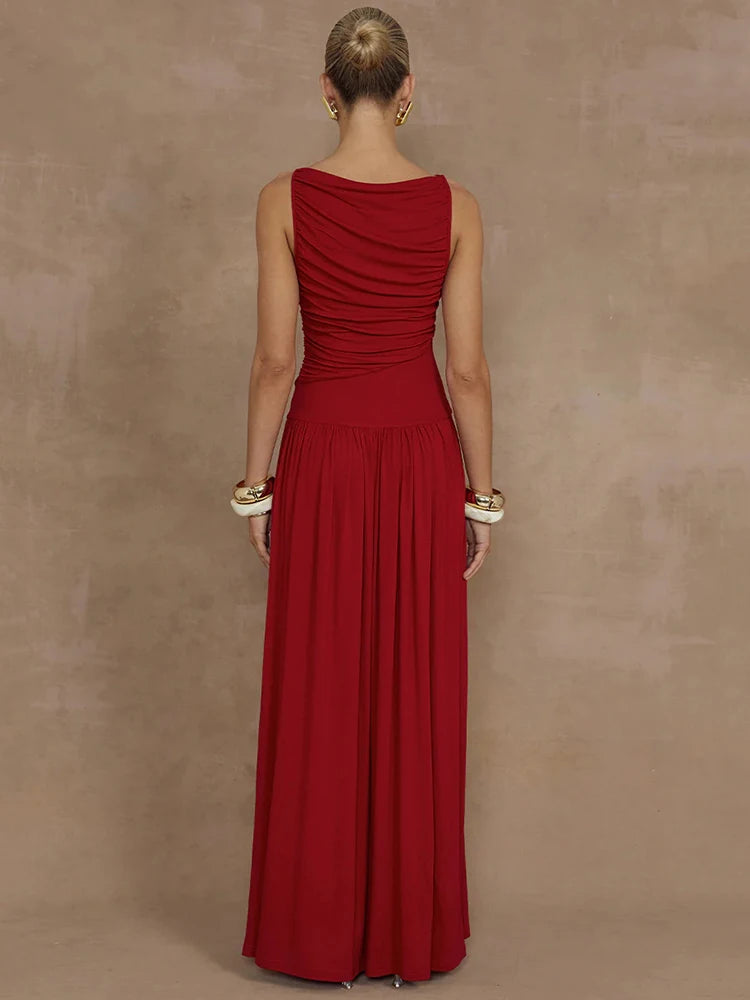 Femmora Elegant Sleeveless Maxi Dress