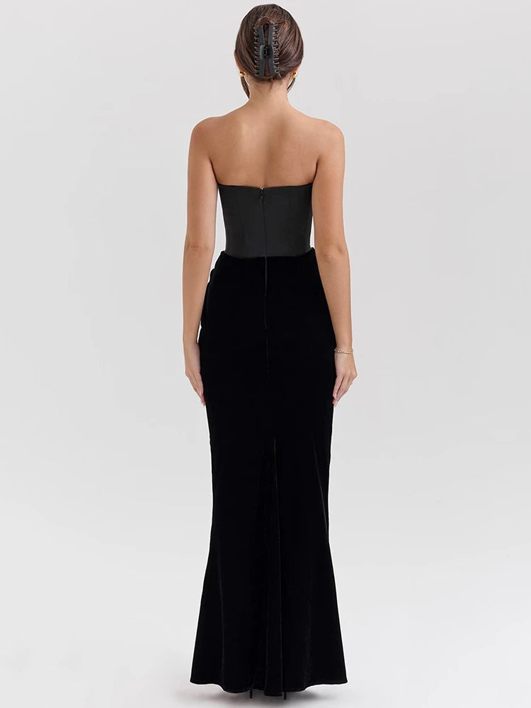 Femmora Off-shoulder Strapless Maxi Dress