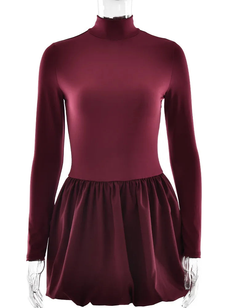 Femmora Turtleneck Mini Dress