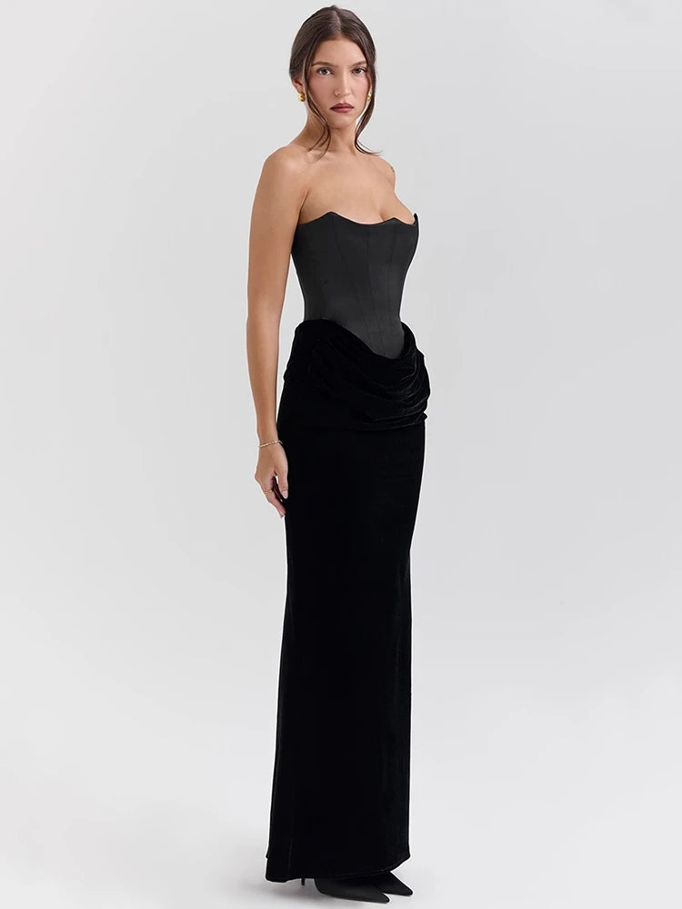 Femmora Off-shoulder Strapless Maxi Dress