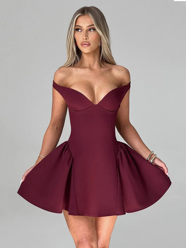 Femmora Off-shoulder Mini Dress