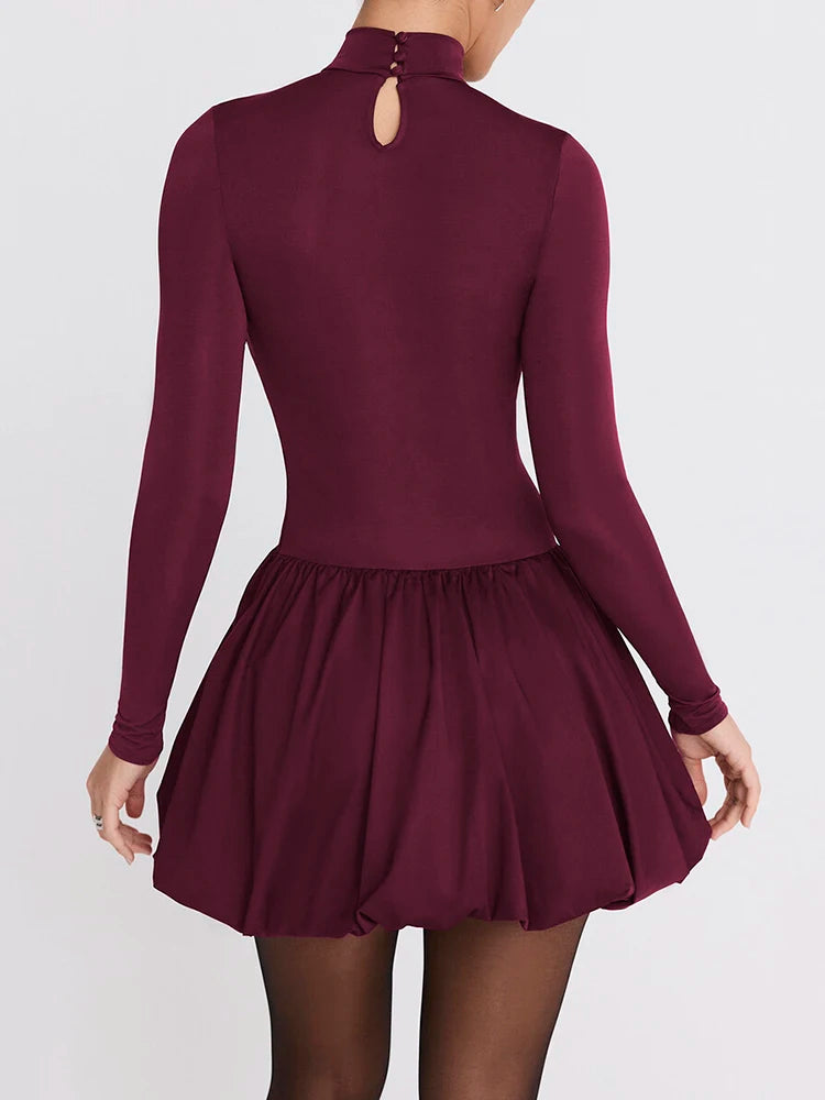 Femmora Turtleneck Mini Dress